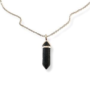 ⭐️ 5 for $25 Black Lava Stone Semi-Precious Natural Stone Necklace